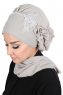 Hillevi - Turbante Chiffon Taupe