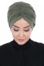 Jill - Turbante Di Cotone Cachi - Ayse Turban