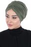 Jill - Turbante Di Cotone Cachi - Ayse Turban