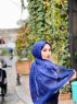 Kadifa - Hijab Fantasia Di Cotone Blu Navy - Mirach
