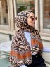 Kadifa - Hijab Fantasia Di Cotone Mostarda - Mirach