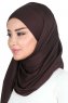 Kaisa - Hijab Cotone Pratico Marrone