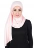 Kaisa - Hijab Cotone Pratico Rosa Antico