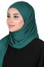 Kaisa - Hijab Cotone Pratico Verde Scuro