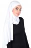Kaisa - Hijab Cotone Pratico Bianca