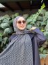 Kalila - Hijab Fantasia Di Cotone Verde Scuro