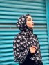 Kenza - Hijab Fantasia Di Cotone Nero - Mirach