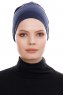 Kiraz - Bonnet XXL Cotone Blu Navy - Ecardin