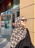 Lamia - Hijab Fantasia Di Crêpe Creme - Mirach