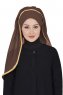 Louise - Hijab Pratico Marrone - Ayse Turban