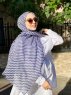 Malala - Hijab Fantasia Di Cotone Blu Navy
