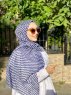 Malala - Hijab Fantasia Di Cotone Blu Navy
