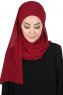 Malin - Hijab Chiffon Pratico Bordò