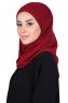 Malin - Hijab Chiffon Pratico Bordò