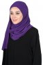 Malin - Hijab Chiffon Pratico Viola