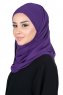 Malin - Hijab Chiffon Pratico Viola