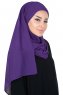 Malin - Hijab Chiffon Pratico Viola