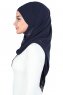Malin - Hijab Chiffon Pratico Blu Navy