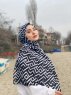 Meher - Hijab Fantasia Di Cotone Nero