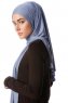 Melek - Hijab Jersey Premium Indaco - Ecardin