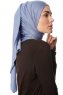 Melek - Hijab Jersey Premium Indaco - Ecardin