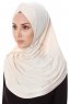 Mia - Hijab Al Amira Beige Chiaro One-Piece - Ecardin