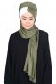 Mikaela - Hijab Cotone Pratico Cachi & Creme