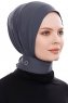 Narin - Hijab Crepe Pratico One Piece Antracite