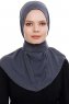 Narin - Hijab Crepe Pratico One Piece Antracite