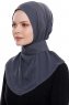 Narin - Hijab Crepe Pratico One Piece Antracite