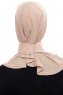 Narin - Hijab Crepe Pratico One Piece Caramello Chiaro