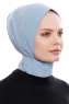Narin - Hijab Crepe Pratico One Piece Azzurro