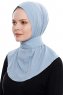 Narin - Hijab Crepe Pratico One Piece Azzurro