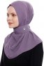 Narin - Hijab Crepe Pratico One Piece Prugna
