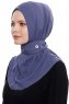 Narin - Hijab Crepe Pratico One Piece Royal Blue
