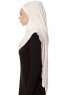 Naz - Hijab Pratico One Piece Beige Chiaro & Creme - Ecardin