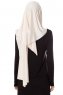 Naz - Hijab Pratico One Piece Beige Chiaro & Creme - Ecardin
