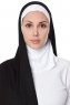Naz - Hijab Pratico One Piece Nero & Bianca - Ecardin