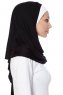 Naz - Hijab Pratico One Piece Nero & Bianca - Ecardin