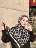 Nona - Hijab Fantasia Di Cotone Nero - Mirach