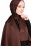 Nuray Glansig Brun Hijab 8A16d
