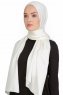 Nuray Glansig Offwhite Hijab 8A09b