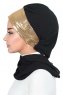 Olga - Hijab Pratico Nero & Oro