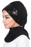 Olga - Hijab Pratico Nero & Nero