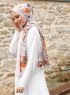 Pariza - Hijab Foglia Fantasia Marrone
