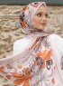 Pariza - Hijab Foglia Fantasia Marrone
