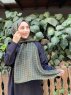 Qiana - Hijab Fantasia Di Cotone Verde Scuro