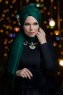 Queen Mörkgrön Hijab Sjal Muslima Wear 310105a