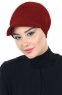 Sandra - Turbante Di Cotone Bordò - Ayse Turban
