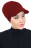 Sandra - Turbante Di Cotone Bordò - Ayse Turban